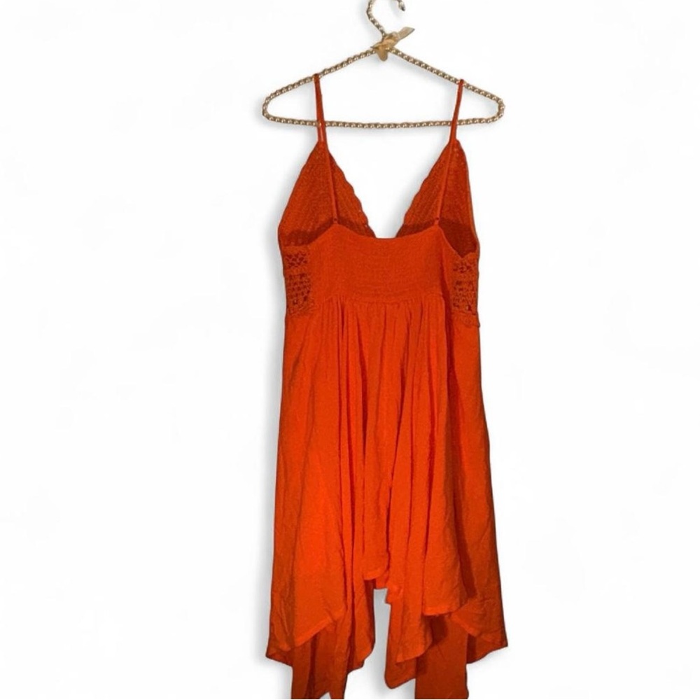 Love Tree Orange Crochet Spaghetti Strap Dress - Size L ๐งก๐ - Picture 4 of 6